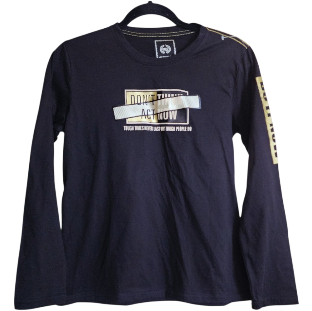 CR24 Chrome Edge Long Sleeve Shirt Youth 18 (YXL) Graphic “Act Now” Motivational